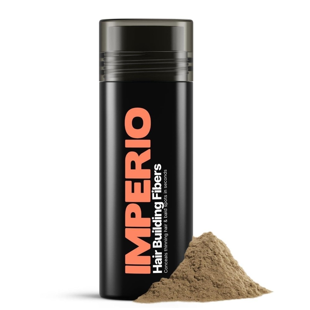 IMPERIO Hair Building Fibers - ONE Bottle 0.9 oz (26 g) Light Brown **Read Desc*